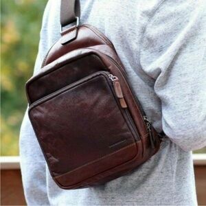 Jack Georges Voyager Leather Sling backpack Bag